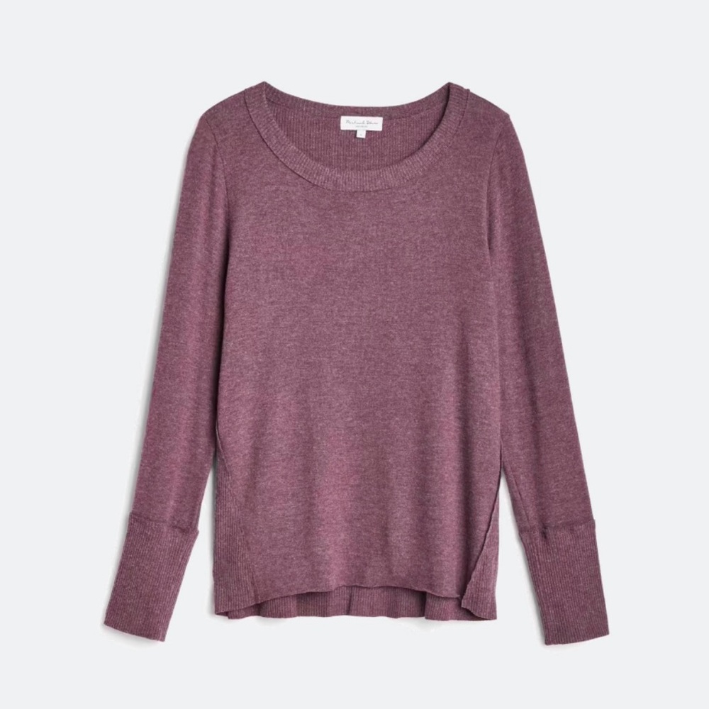 Michael Stars Plum Long-Sleeve XL Top